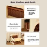 Open Tilting Cat Toilet Extra Large Semi-automatic Litter Box - Image 3