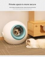 Fully Enclosed Litter Box Deodorant Cat Toilet - Image 10