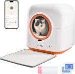 60L Automatic Cat Litter Box, Smart App Control, Deodorizing, Infrared Sensor, Suitable For Multiple Cats