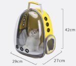 Portable Pet Puppy Backpack Carrier Bubble, New Space Capsule Design 360 Degree Sightseeing Rabbit Rucksack Handbag - Image 4