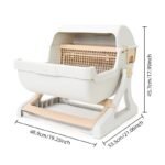 Open Tilting Cat Toilet Extra Large Semi-automatic Litter Box - Image 7