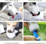 3 In 1 Pet Water Bottle Outdoor Portable Dog Water Bottle With Food Container Garbage Bags Dispenser For Cat Puppy Pets Stuff Accessories For Walking Hiking Travel - Image 10