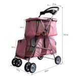 Lightweight Folding Small Pet Stroller - Image 3