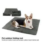 Portable Dog Travel Bed, 3-in-1 Pet Carrier, Mat And Cushion, Collapsible Water And Dirt Resistant Kennel - Image 3