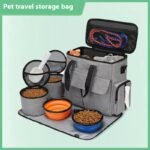 Dog Travel Bag Kit Pet Bag Out Travel Convenient Large-capacity Backpack Outdoor Travel Traveling Storage Bag Mat - Image 3