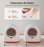 60L Automatic Cat Litter Box, Smart App Control, Deodorizing, Infrared Sensor, Suitable For Multiple Cats - Image 10