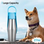New Portable Pet Dog Water Bottle Soft Silicone Leaf Design For Dog Pets Outdoor Travel Drinking Bowls Water Dispenser